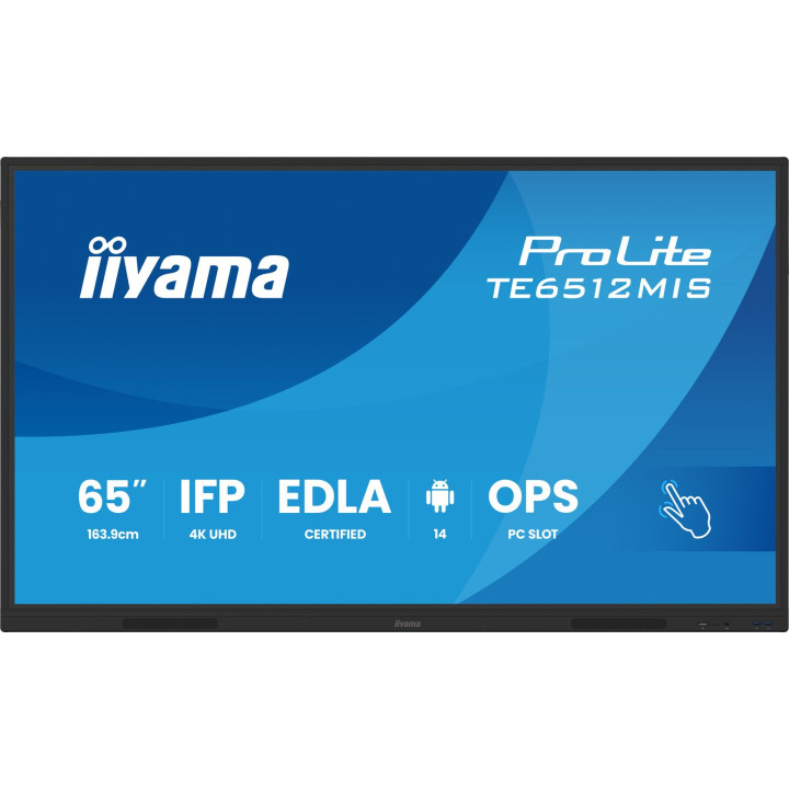 IIYAMA 65 UHD IR 40P Touch AG with Interactive Android os